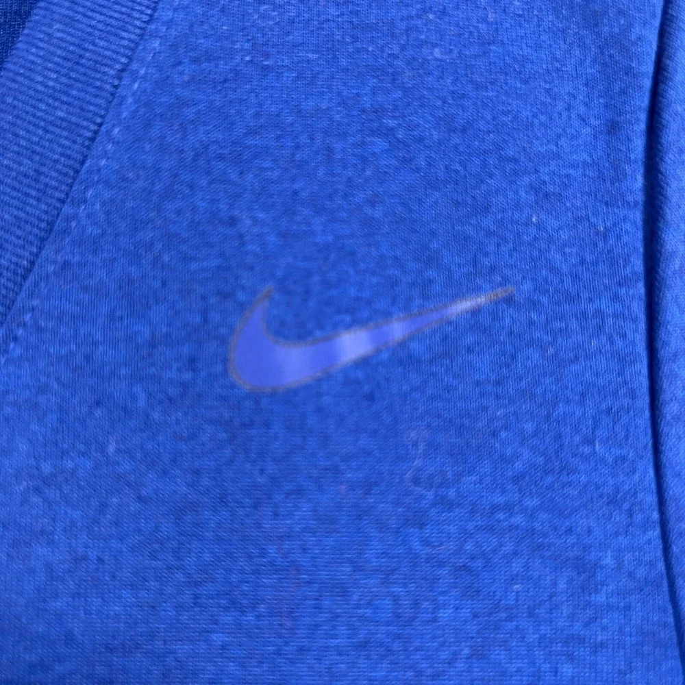 Nike Shirt Womens Small Blue Short Sleeve V Neck Athletic Cut Training Casual
